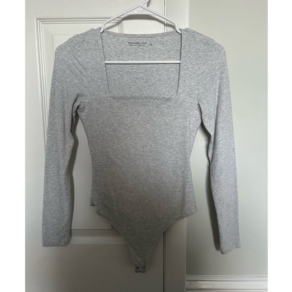 Abercrombie Long Sleeve Grey Bodysuit
